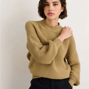 Alex Mill button-back crewneck sweater